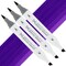 Artfinity Sketch Marker Sets - Set of 3 - Blue Violet BV1-8, Vibrant, Professional, Dye-Based Alcohol Markers for Artists, Drawing, Travel, & More